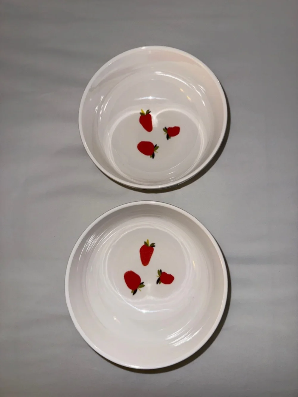 kate spade striped melamine individual bowls in green, navy and white